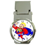 Fathers Day Blonde Super Dad Money Clip Watch