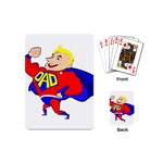 Fathers Day Blonde Super Dad Playing Cards (Mini)