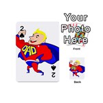 Fathers Day Blonde Super Dad Playing Cards 54 (Mini)