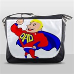 Fathers Day Blonde Super Dad Messenger Bag