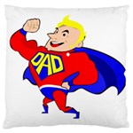 Fathers Day Blonde Super Dad Large Cushion Case (One Side)