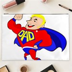 Fathers Day Blonde Super Dad Cosmetic Bag (XXL)