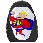 Fathers Day Blonde Super Dad Backpack Bag