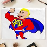 Fathers Day Blonde Super Dad Cosmetic Bag (XXXL)