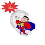 Fathers Day Super Dad 1.75  Button (10 pack) 