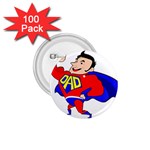 Fathers Day Super Dad 1.75  Button (100 pack) 