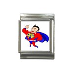 Fathers Day Super Dad Italian Charm (13mm)