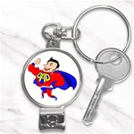 Fathers Day Super Dad Nail Clippers Key Chain