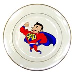 Fathers Day Super Dad Porcelain Plate