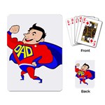 Fathers Day Super Dad Playing Cards Single Design