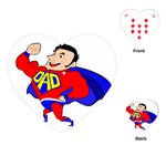 Fathers Day Super Dad Playing Cards (Heart)