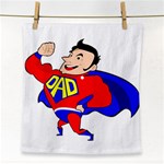 Fathers Day Super Dad Face Towel