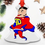 Fathers Day Super Dad Ornament (Christmas Tree) 