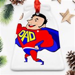 Fathers Day Super Dad Ornament (Bell)