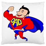 Fathers Day Super Dad Large Cushion Case (Two Sides)