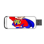 Fathers Day Super Dad Portable USB Flash (Two Sides)