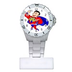 Fathers Day Super Dad Plastic Nurses Watch