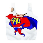 Fathers Day Super Dad Full Print Recycle Bag (L)