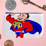 Fathers Day Super Dad Large Coin Purse