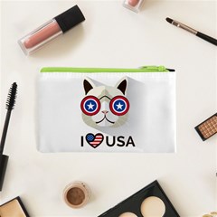 Cat_i_love_usa Cosmetic Bag (XS) from ArtsNow.com Back