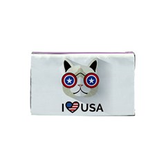 Cat_i_love_usa Cosmetic Bag (Small) from ArtsNow.com Back