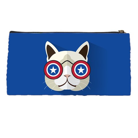 Cat_i_love_usa Pencil Case from ArtsNow.com Back