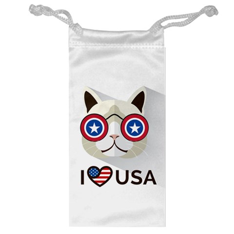 Cat_i_love_usa Jewelry Bag from ArtsNow.com Front