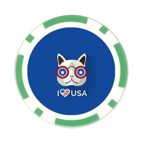 Cat_i_love_usa Poker Chip from ArtsNow.com Front