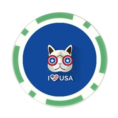 Cat_i_love_usa Poker Chip from ArtsNow.com Front