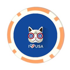 Cat_i_love_usa Poker Chip from ArtsNow.com Front