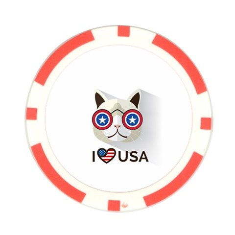 Cat_i_love_usa Poker Chip from ArtsNow.com Back