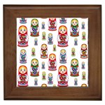 Russian Dolls Framed Tile