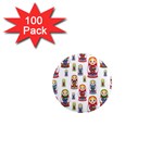 Russian Dolls 1  Mini Magnet (100 pack) 