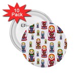 Russian Dolls 2.25  Button (10 pack)