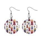 Russian Dolls 1  Button Earrings