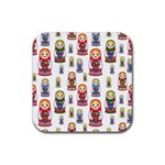 Russian Dolls Rubber Coaster (Square)