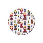 Russian Dolls Rubber Coaster (Round)