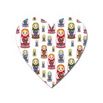 Russian Dolls Magnet (Heart)