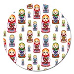 Russian Dolls Magnet 5  (Round)