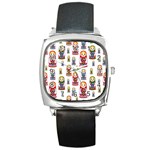 Russian Dolls Square Metal Watch