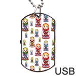 Russian Dolls Dog Tag USB Flash (One Side)