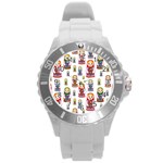 Russian Dolls Round Plastic Sport Watch (L)