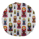 Russian Dolls Large 18  Premium Round Cushion 