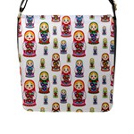 Russian Dolls Flap Closure Messenger Bag (L)