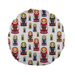 Russian Dolls Standard 15  Premium Flano Round Cushion 