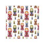 Russian Dolls Small Satin Scarf (Square)