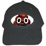 Happy Funny Poop Emoji Black Cap