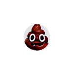 Happy Funny Poop Emoji 1  Mini Button