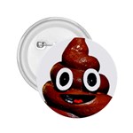 Happy Funny Poop Emoji 2.25  Button