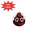 Happy Funny Poop Emoji 1  Mini Button (100 pack) 